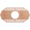 Ekena Millwork Chrysler Wood Fretwork Pierced Ceiling Medallion, Cherry, 20"W x 10"H x 5 1/4"ID x 1/4"T CMWP20X10X0250CSCH - alternate 1